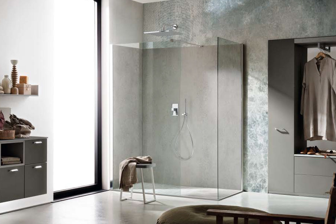 salle de bain douche tout verre